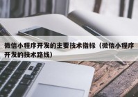 微信小程序开发的主要技术指标（微信小程序开发的技术路线）