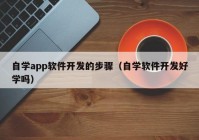 自学app软件开发的步骤（自学软件开发好学吗）